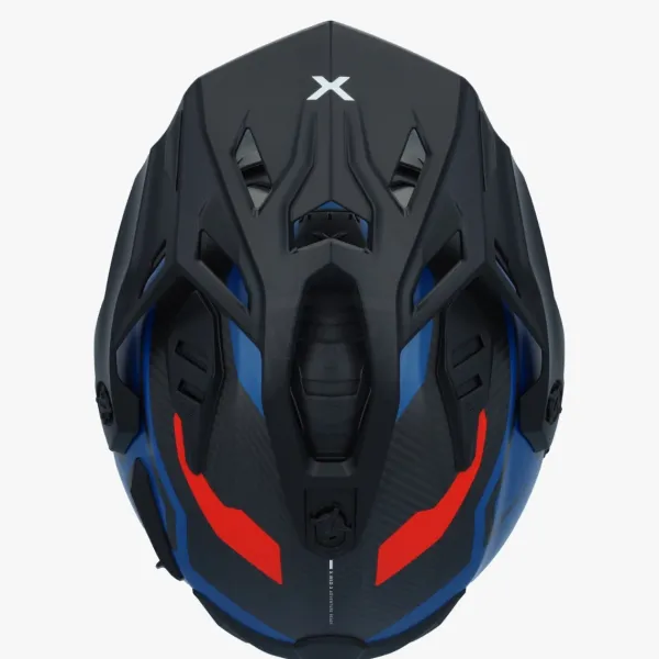NEXX X.WED3 Keyo Blue/Red Mat> Adventure Helmen|Integraalhelmen
