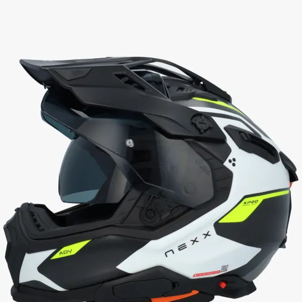 NEXX X.WED3 Keyo White Neon Mat> Adventure Helmen|Integraalhelmen