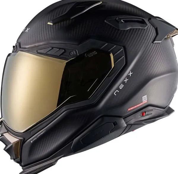 NEXX X.WST3 Zero Pro Matt Carbon/Gold> Adventure Helmen|Helmen Met Zonnevizier