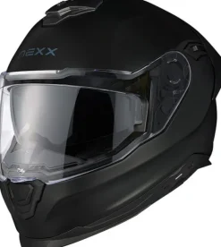 NEXX Y.100R Full Black Mat> Integraalhelmen|Helmen Met Zonnevizier