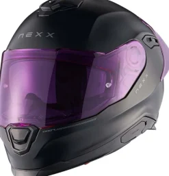 NEXX Y.100R Subsonic Matt Black/Pink> Integraalhelmen|Helmen Met Zonnevizier