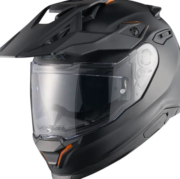 NEXX Y.TRAVL Plain Matt Black> Adventure Helmen|Integraalhelmen