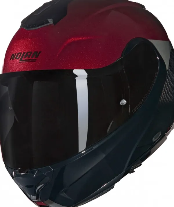 Nolan X-1005 Ultra Carbon Verniciatura Sp 341> Systeemhelmen|Helmen Met Zonnevizier