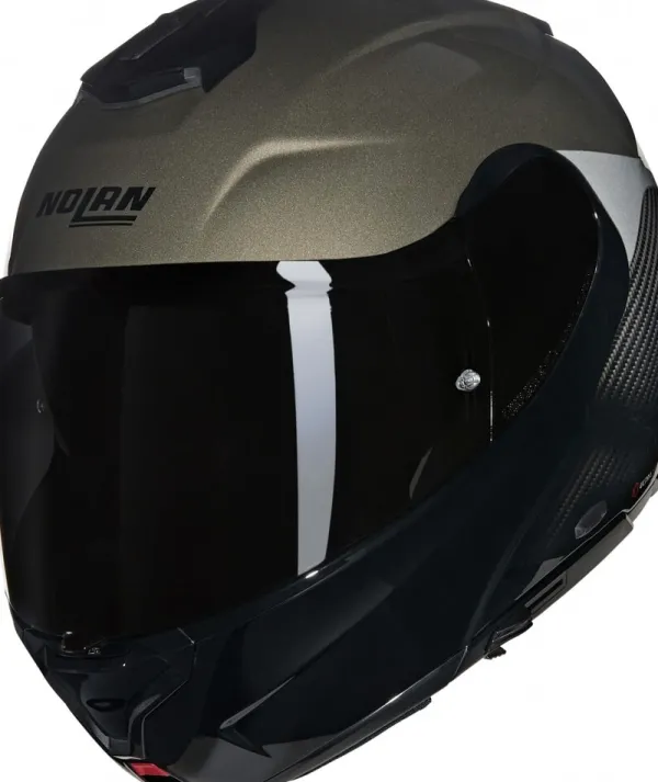 Nolan X-1005 Ultra Carbon Verniciatura Sp 342> Systeemhelmen|Helmen Met Zonnevizier
