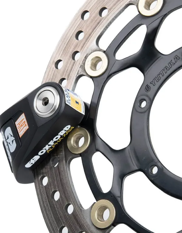 Oxford Alpha XA14 Alarm Disc Lock Black ART4 LK218> Motorsloten