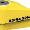 Oxford Alpha XD14 Disc Lock (14mm pin) Yellow ART4 LK276> Motorsloten