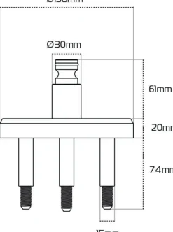 Oxford Beast Floor Lock Adapter LK113><noscript><img width=