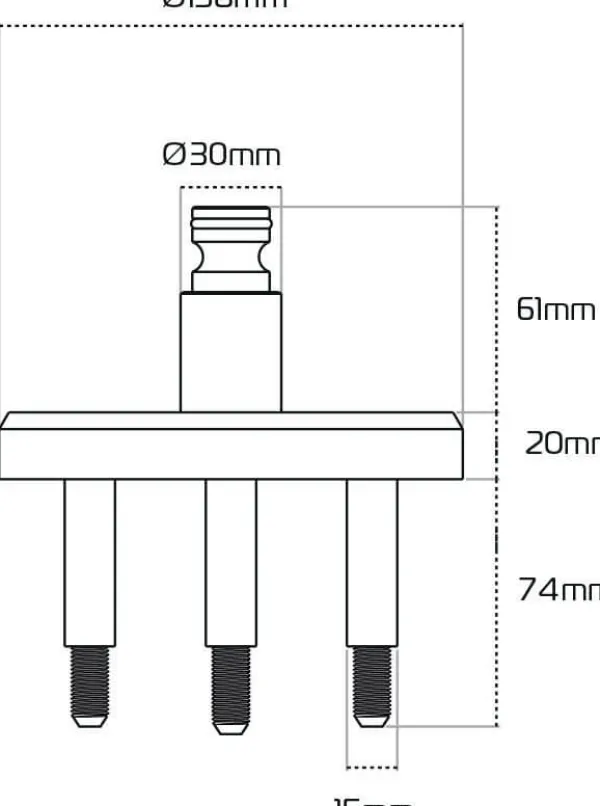 Oxford Beast Floor Lock Adapter LK113> Motorsloten
