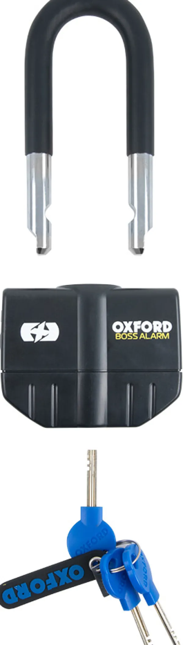 Oxford Boss Kettingslot + alarm ART4 120cm> Motorsloten