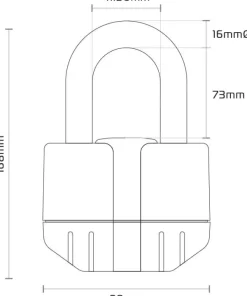 Oxford Boss Kettingslot + alarm ART4 120cm><noscript><img width=