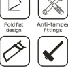 Oxford Taskforce Muur-vloeranker ART4 LK408> Motorsloten