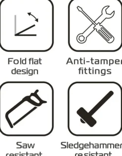 Oxford Taskforce Muur-vloeranker ART4 LK408> Motorsloten