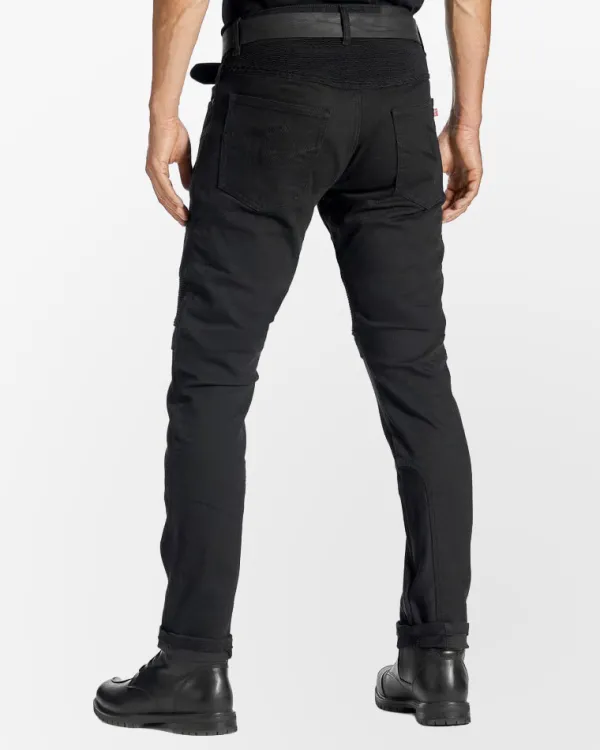 Pando Moto Karldo Slim Motorjeans Black> Motorjeans