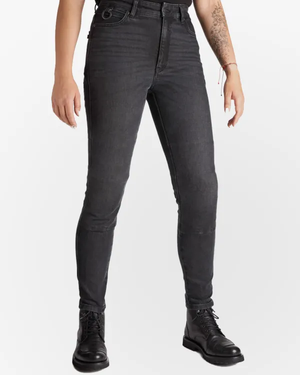 Pando Moto Kaya Slim Motorjeans Grey> Motorjeans