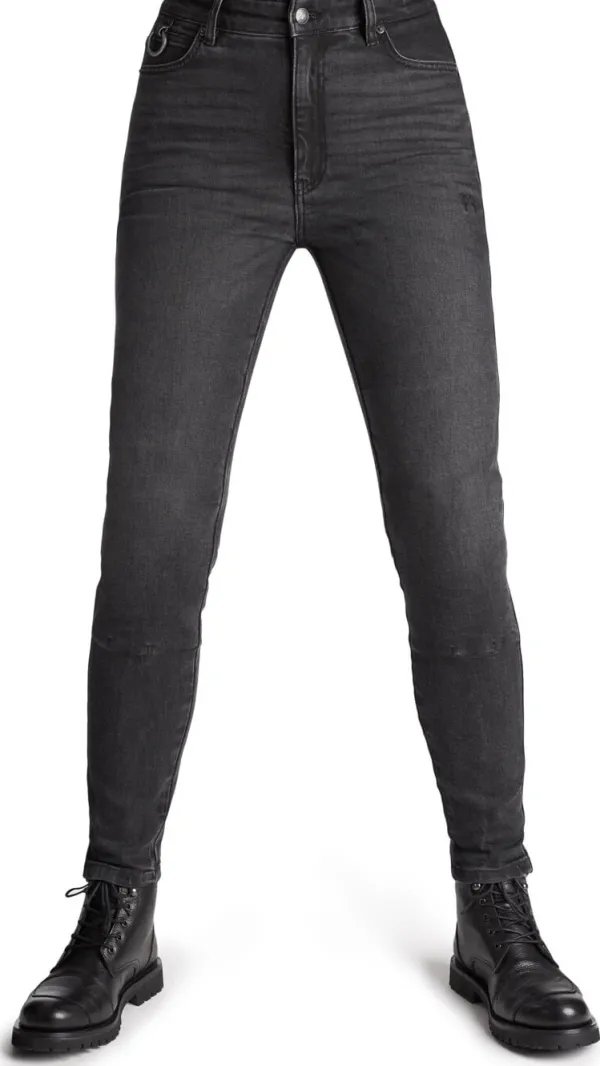 Pando Moto Kaya Slim Motorjeans Grey> Motorjeans