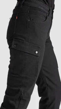 Pando Moto Mila Cargo Motorjeans Black> Motorbroeken|Motorjeans