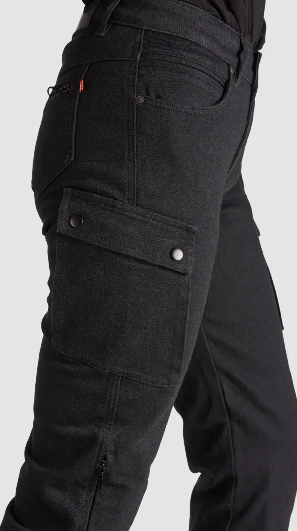 Pando Moto Mila Cargo Motorjeans Black> Motorbroeken|Motorjeans