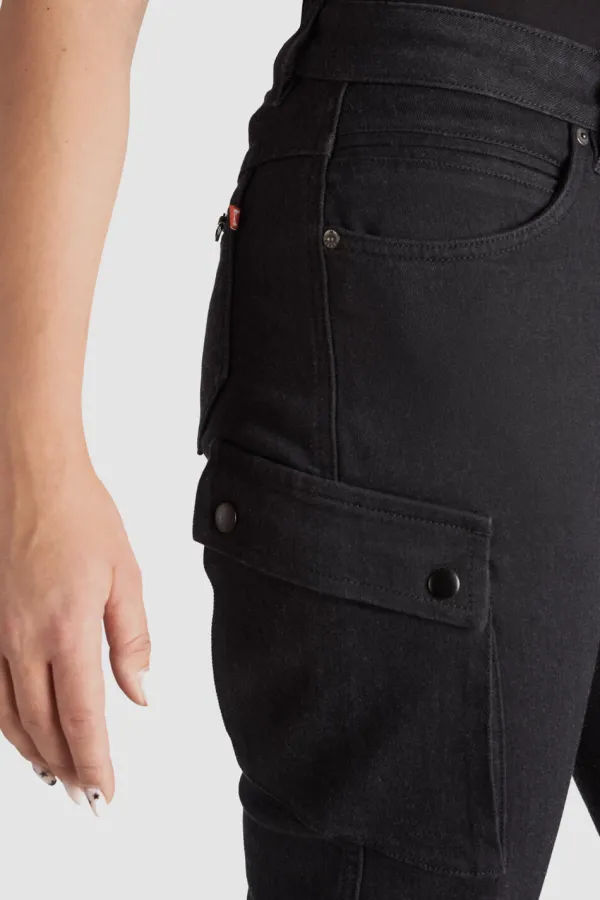 Pando Moto Mila Cargo Motorjeans Black> Motorbroeken|Motorjeans