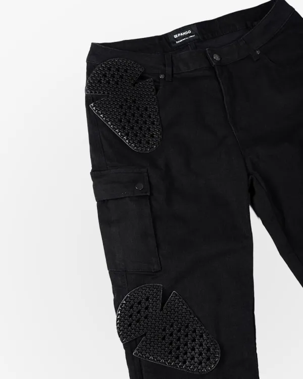 Pando Moto Mila Cargo Motorjeans Black> Motorbroeken|Motorjeans