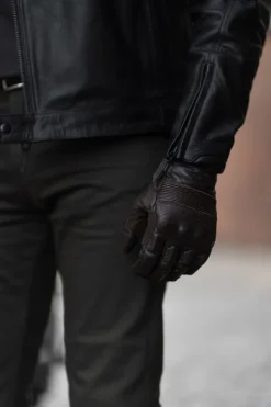 Pando Moto Onyx Gloves Brown><noscript><img width=