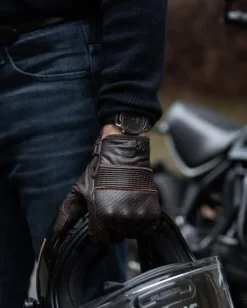 Pando Moto Onyx Gloves Brown><noscript><img width=