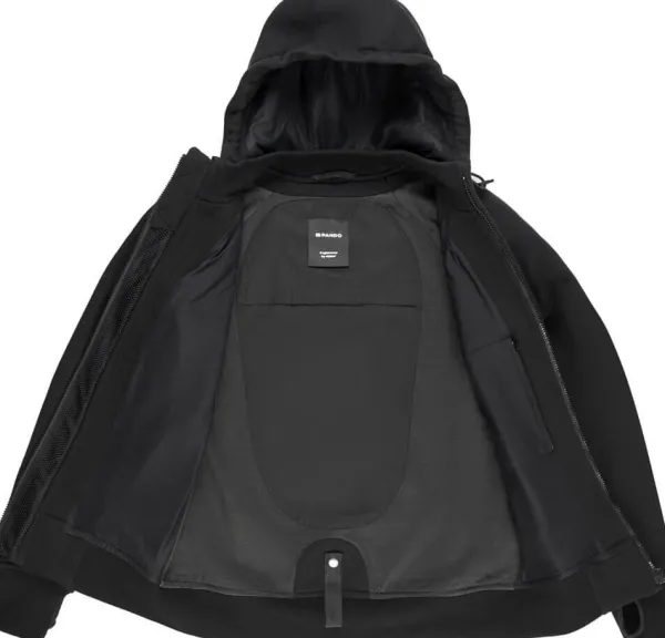 Pando Moto Phantom-Moto-Hoodie Motorhoodie Black> Motorhoodies|Motorjassen