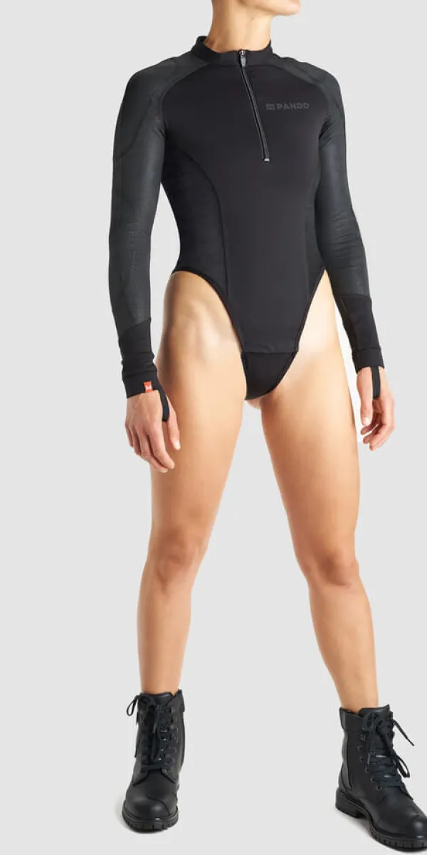 Pando Moto Shell Women Armored Motorcycle Baselayer / Body Black> Protectievesten En Onderkleding