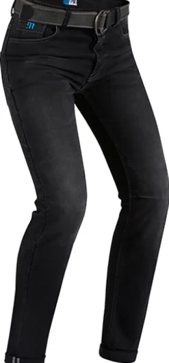 PMJ Caferacer Motorjeans Washed Black 120> Motorjeans