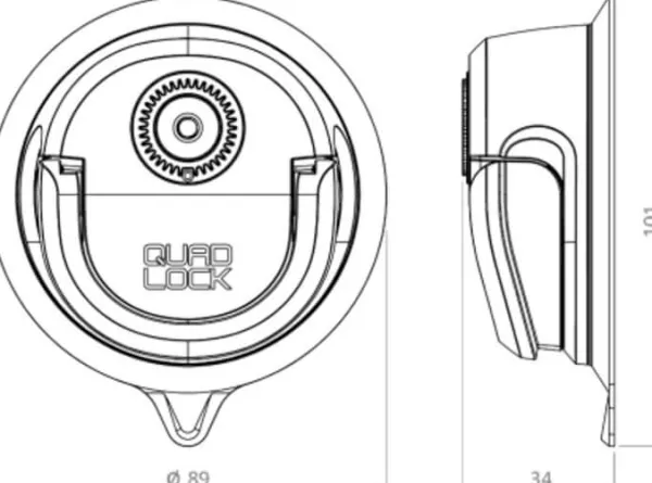 Quad Lock 360 Zuignapvoet 360 Zuignapvoet> Telefoonhouders
