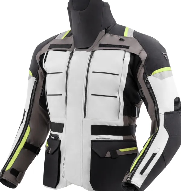 Rebelhorn Cubby 5 Motorjas Black/Grey/Fluo Yellow> Motorjassen