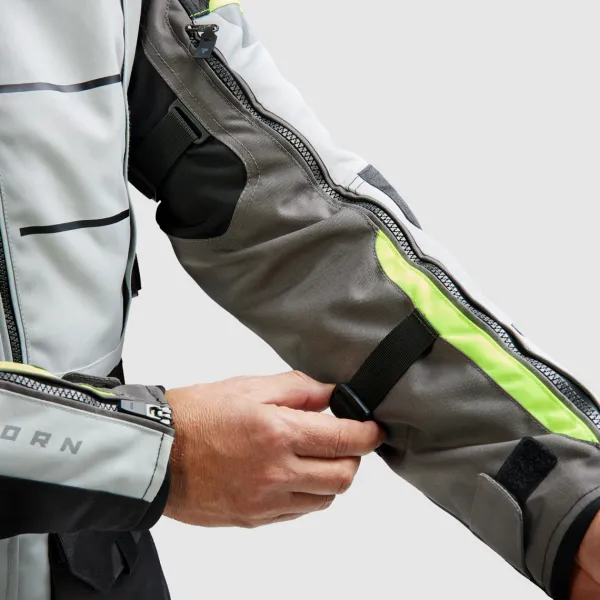 Rebelhorn Cubby 5 Motorjas Black/Grey/Fluo Yellow> Motorjassen