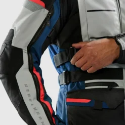 Rebelhorn Cubby 5 Motorjas Blue/Grey/Red> Motorjassen