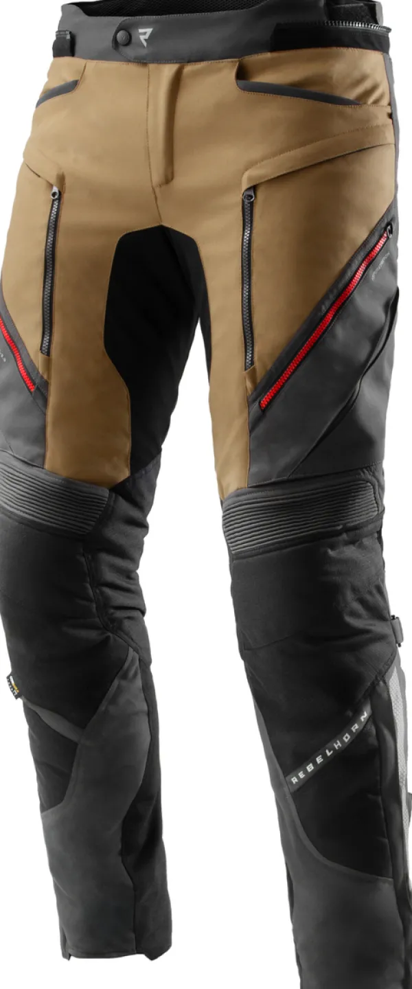 Rebelhorn Hardy 3.0 Motorbroek Desert/Grey/Red> Motorbroeken