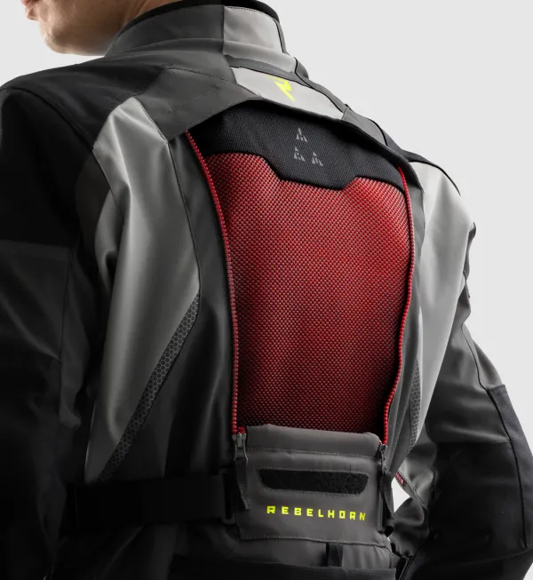 Rebelhorn Hardy 3.0 Motorjas Anthracite/Grey/Yellow> Motorjassen