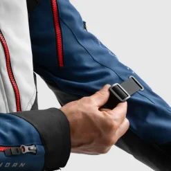 Rebelhorn Hardy 3.0 Motorjas Blue/Grey/Red> Motorjassen