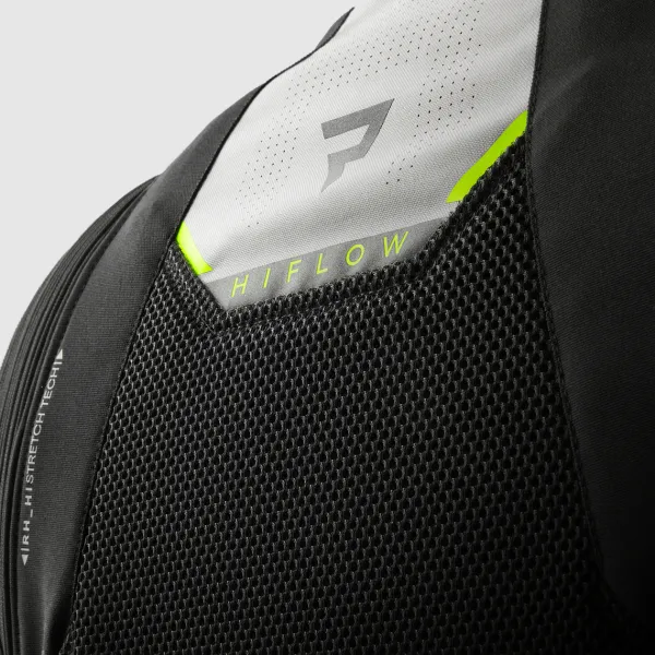 Rebelhorn Hiflow 5 Motorjas Black/Grey/Fluo Yellow> Motorjassen