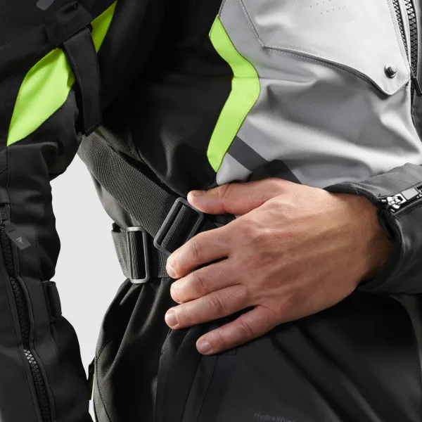 Rebelhorn Hiker 4 Motorjas Black/Grey/Fluo Yellow> Motorjassen