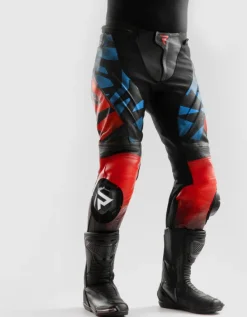 Rebelhorn Inferno Motorbroek Black/Blue/White/Red> Motorbroeken