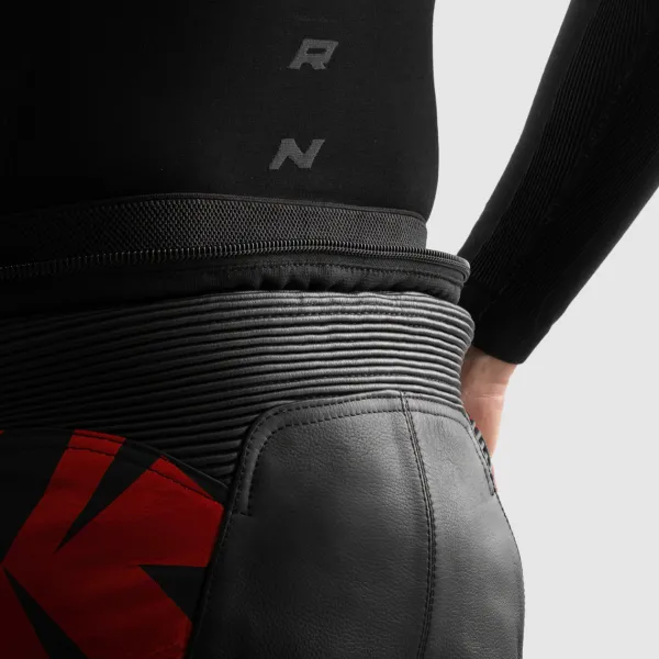 Rebelhorn Inferno Motorbroek Black/Blue/White/Red> Motorbroeken