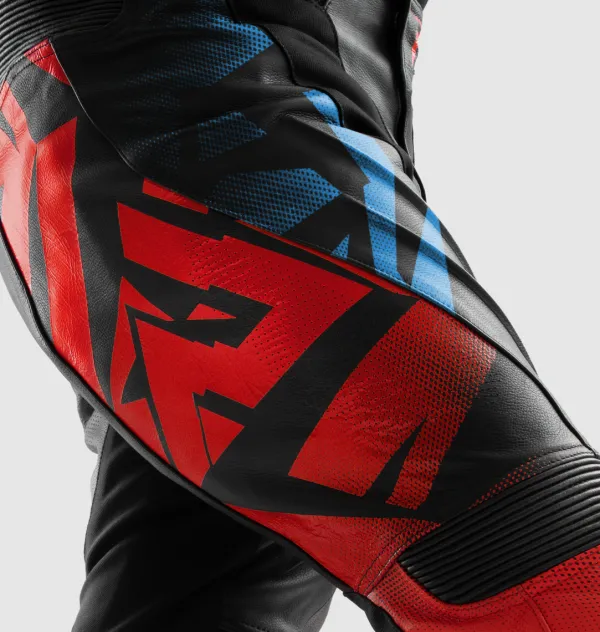 Rebelhorn Inferno Motorbroek Black/Blue/White/Red> Motorbroeken