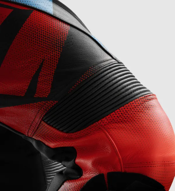 Rebelhorn Inferno Motorbroek Black/Blue/White/Red> Motorbroeken