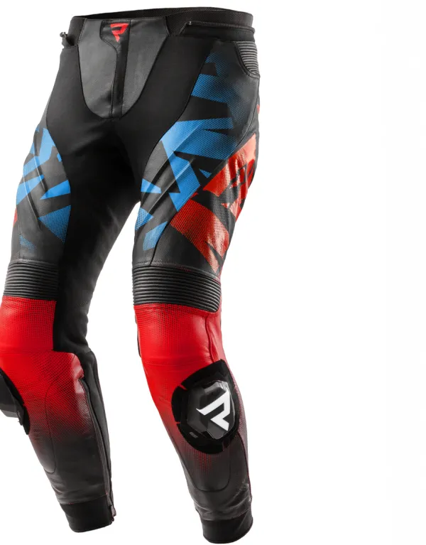 Rebelhorn Inferno Motorbroek Black/Blue/White/Red> Motorbroeken