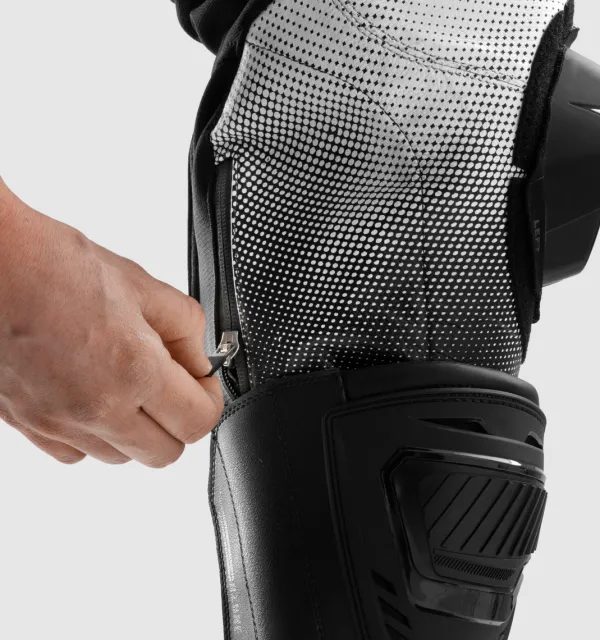 Rebelhorn Inferno Motorbroek Black/White> Motorbroeken