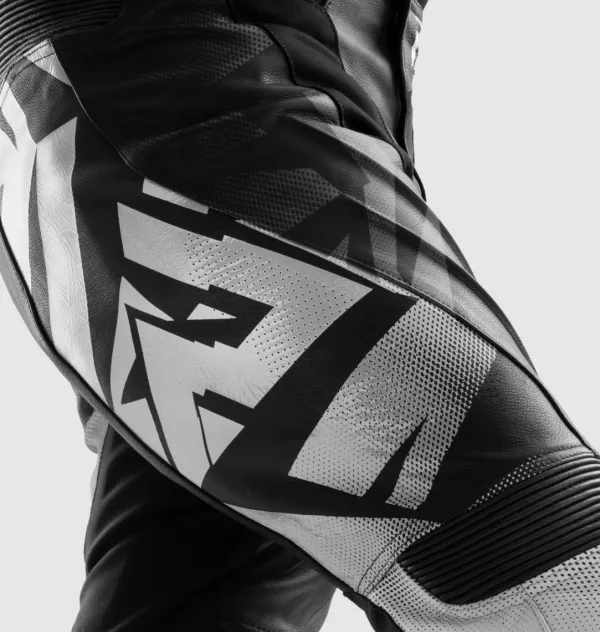 Rebelhorn Inferno Motorbroek Black/White> Motorbroeken