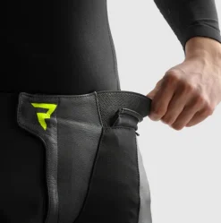 Rebelhorn Inferno Motorbroek Black/White/Fluo Yellow> Motorbroeken