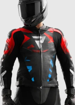 Rebelhorn Inferno Motorjas Black/Blue/White/Red> Motorjassen