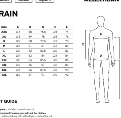Rebelhorn Rain Two-Piece Waterproof Suit Black/Fluo Yellow><noscript><img width=