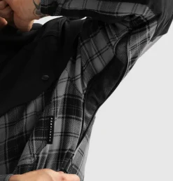 Rebelhorn Shifter Shirt Motorhoodie Black/Grey><noscript><img width=