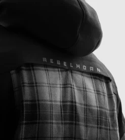 Rebelhorn Shifter Shirt Motorhoodie Black/Grey><noscript><img width=