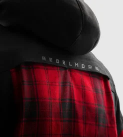 Rebelhorn Shifter Shirt Motorhoodie Black/Red><noscript><img width=